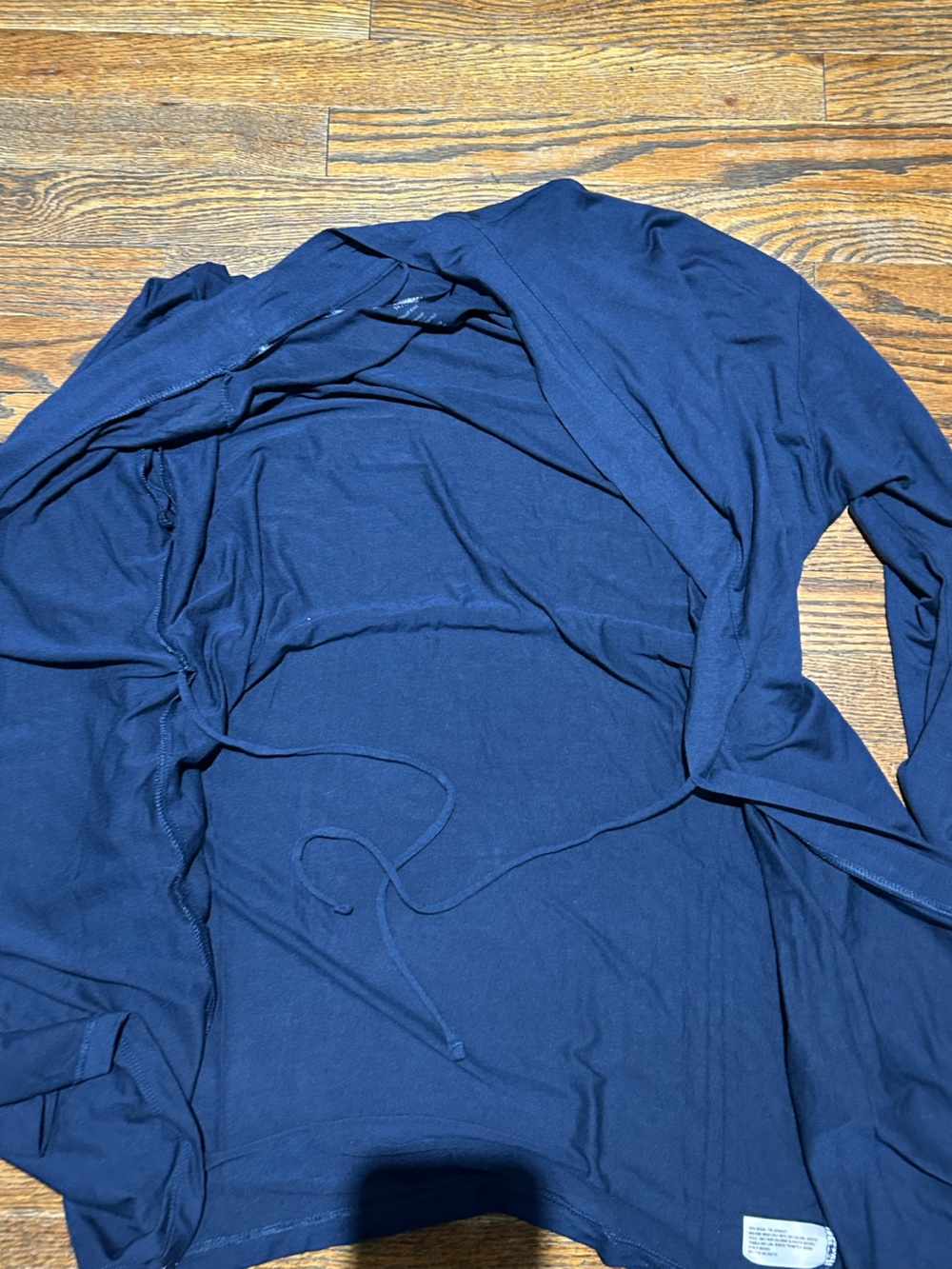Women's Cloud Knit Robe - Navy - Picture 7 of 8